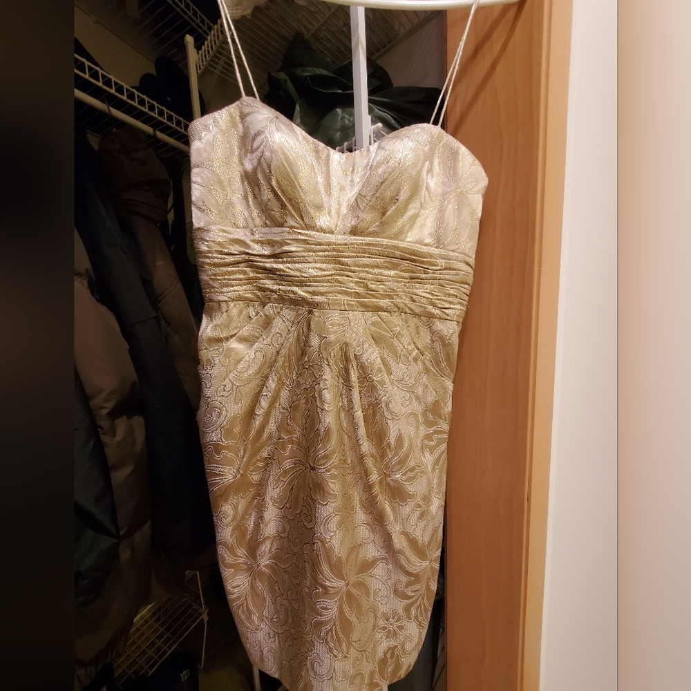Gold dress, size 2